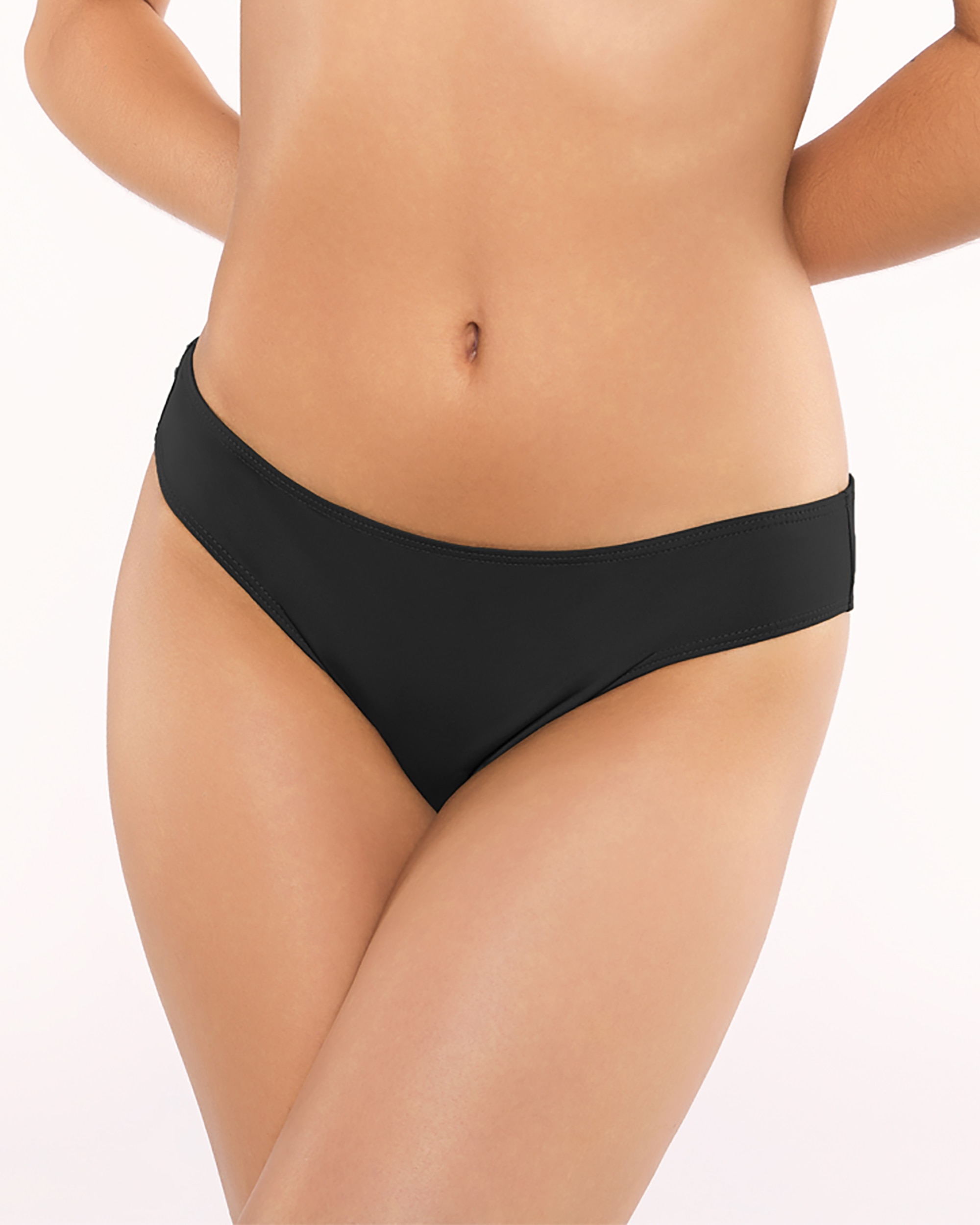 Cueca de Biquíni Eco Cintura 8 Preto-1