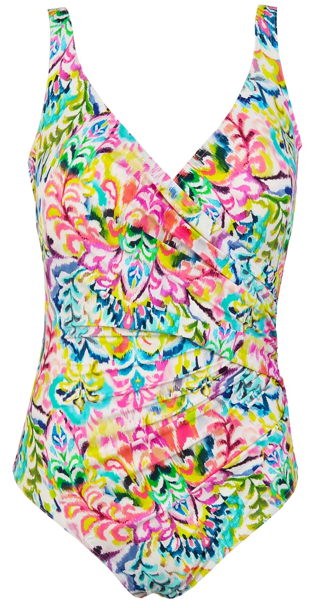 Fato de Banho Eira Cruzado Foam Control Copa C com Alça Regulável Multicolor-3