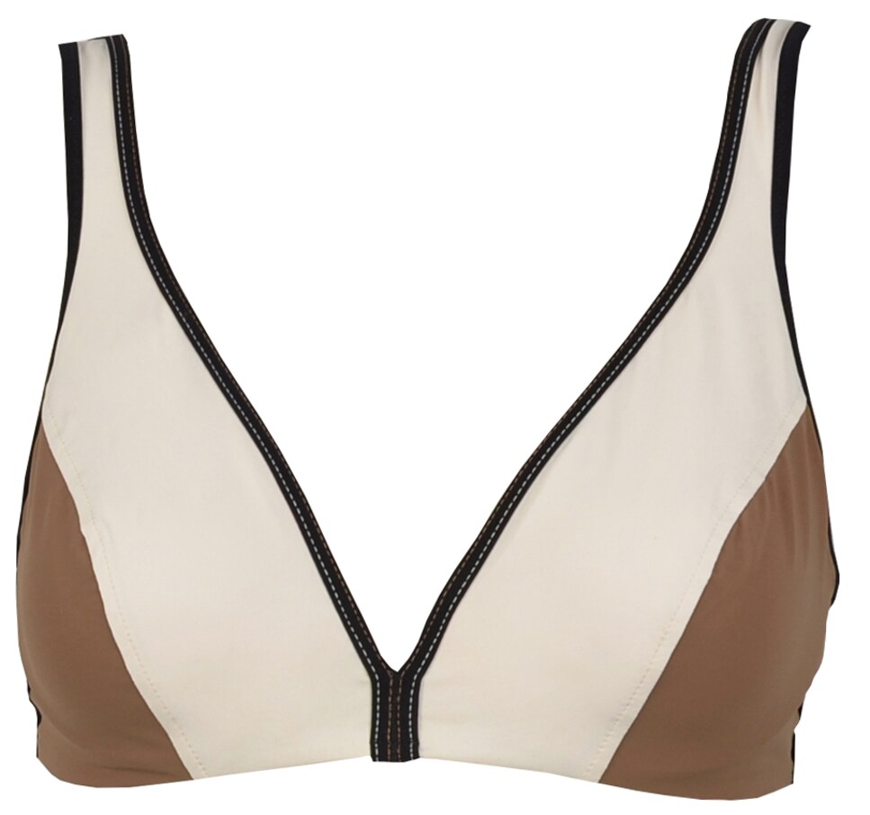 Soutien de Biquíni Fiama com Aros Copa C com Contorno e Alça Regulável Castanho-3