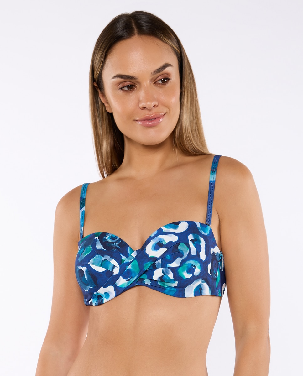 Imagem 0 de Top de Biquíni Kenya Bando Aros Control Foam Copa C/d com Alça Amovível