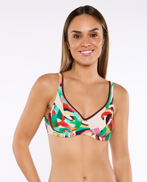 Imagem 0 de Top de Biquíni Kiba Aros Base Control Copa C/d/e com Contorno e Alça Ajustável