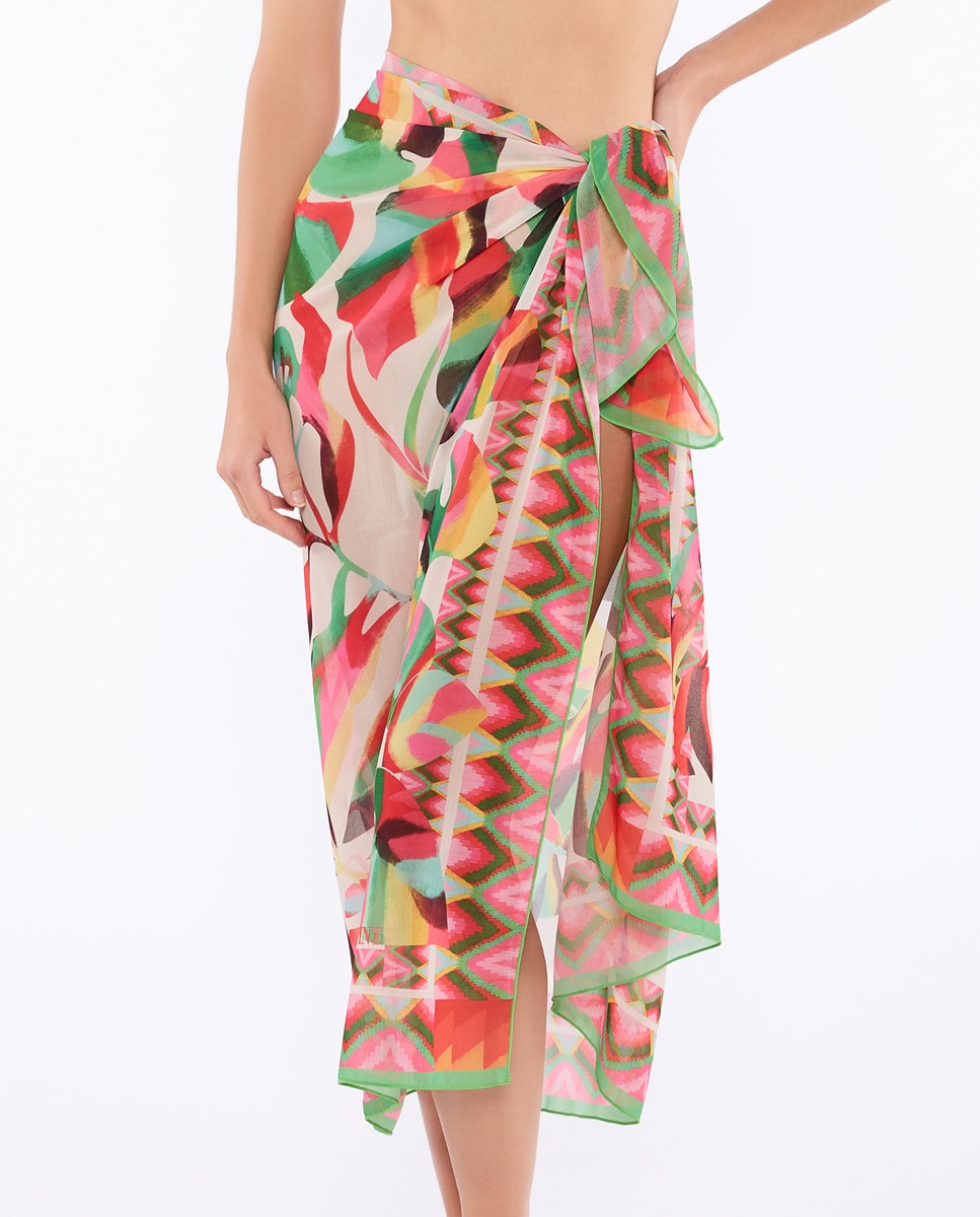 Imagem 0 de Pareo de Praia Kiba Estampado
