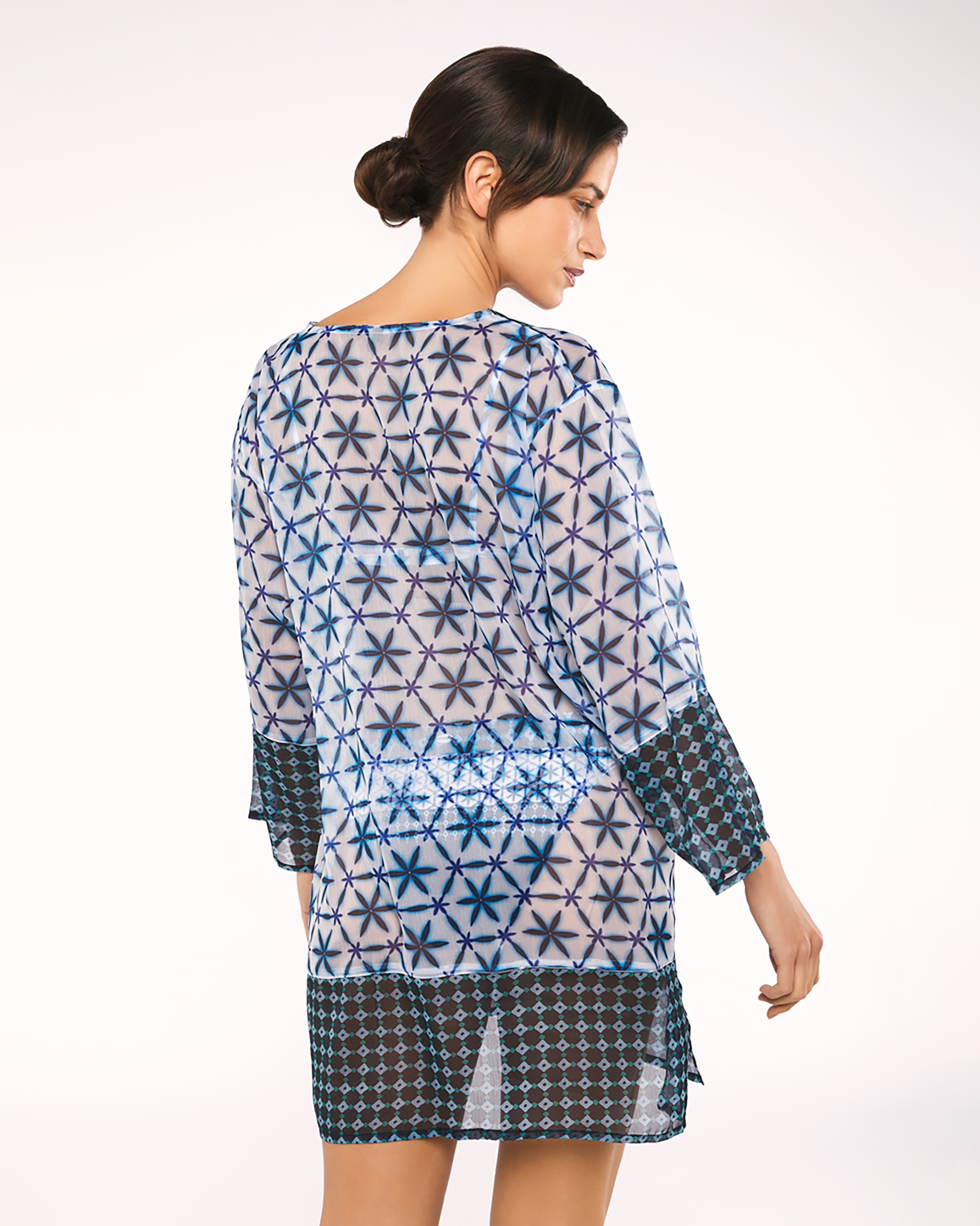 Vestido de Praia Dalena Azul-2