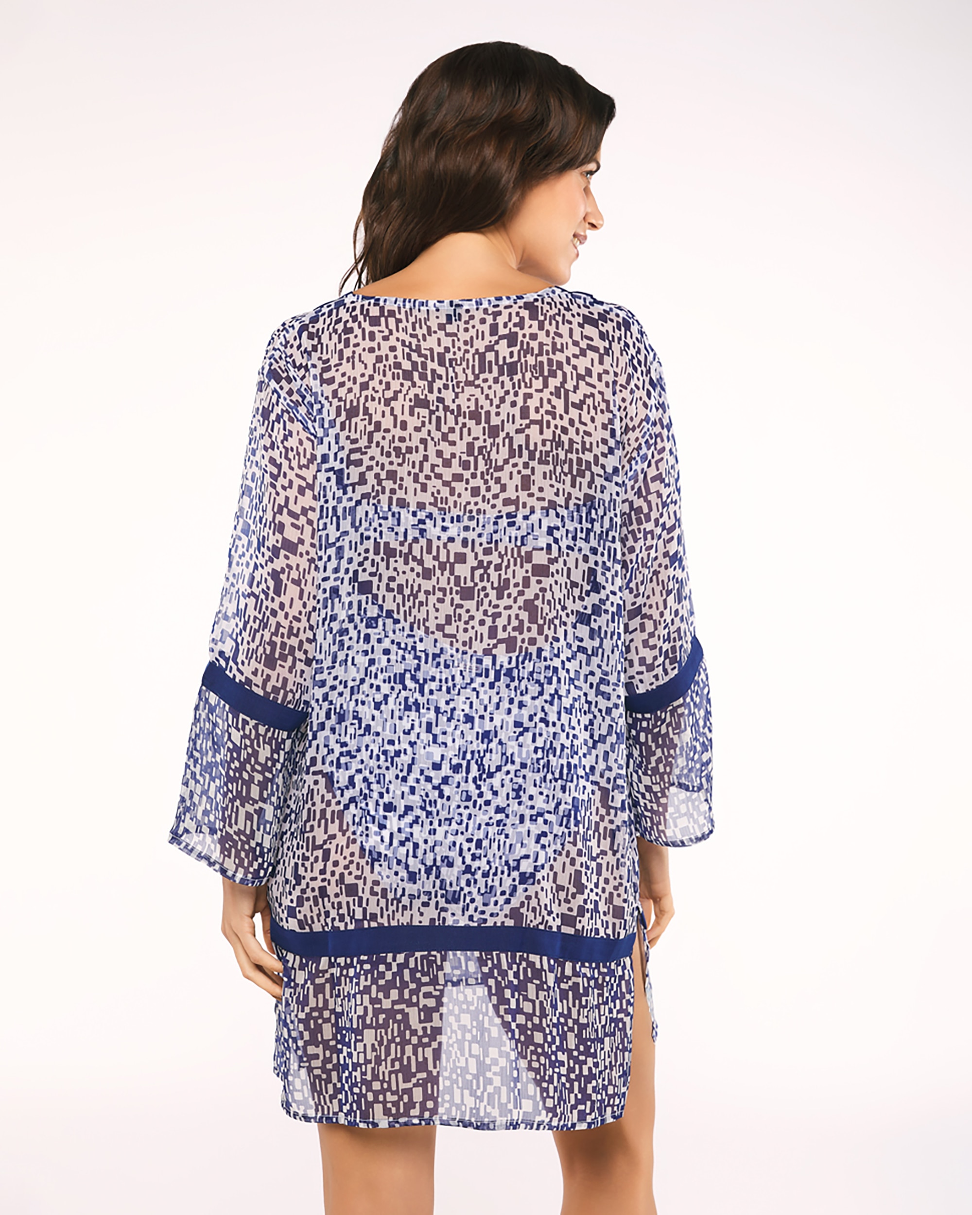 Vestido de Praia Elisea Azul-2