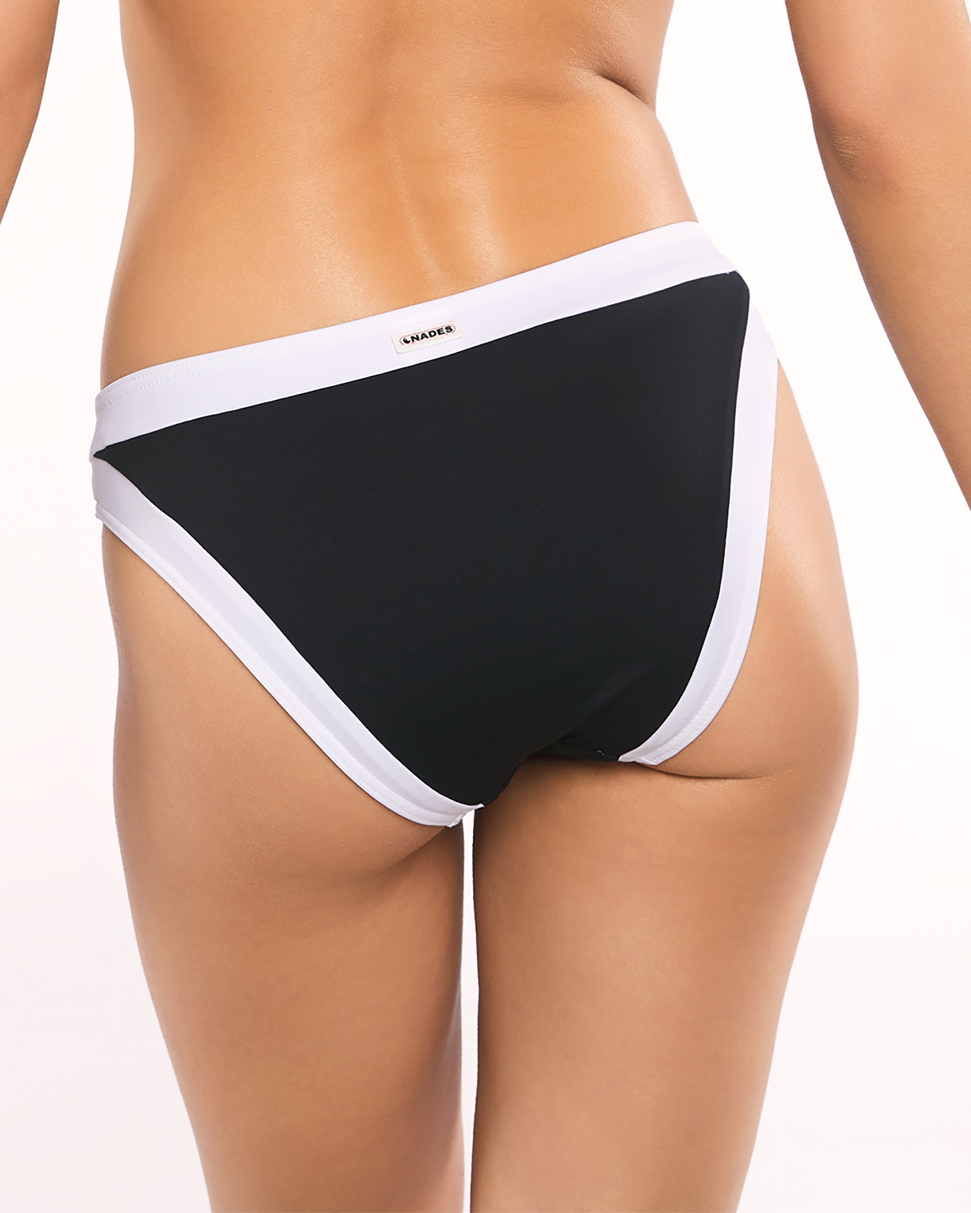 Cueca de Biquíni Ami Cintura 8 Branco / Preto-2