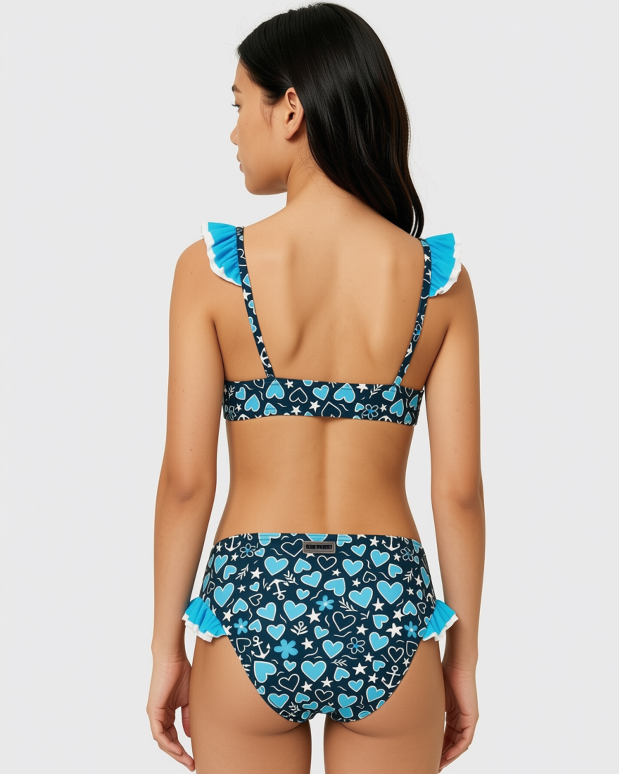 Cuore Top com Decote Br.cintura Infantil Red Point Azul / Preto-2