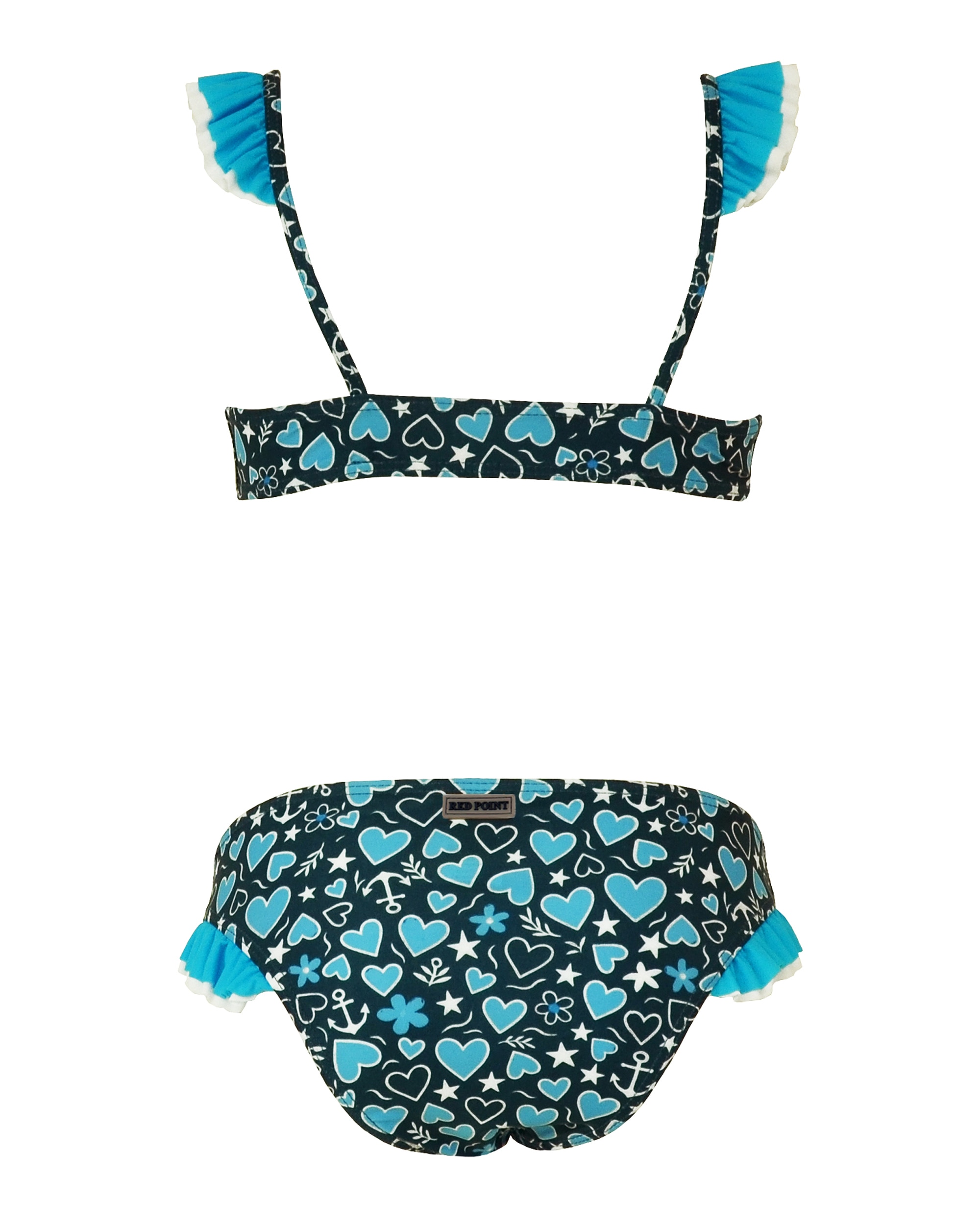 Cuore Top com Decote Br.cintura Infantil Red Point Azul / Preto-4