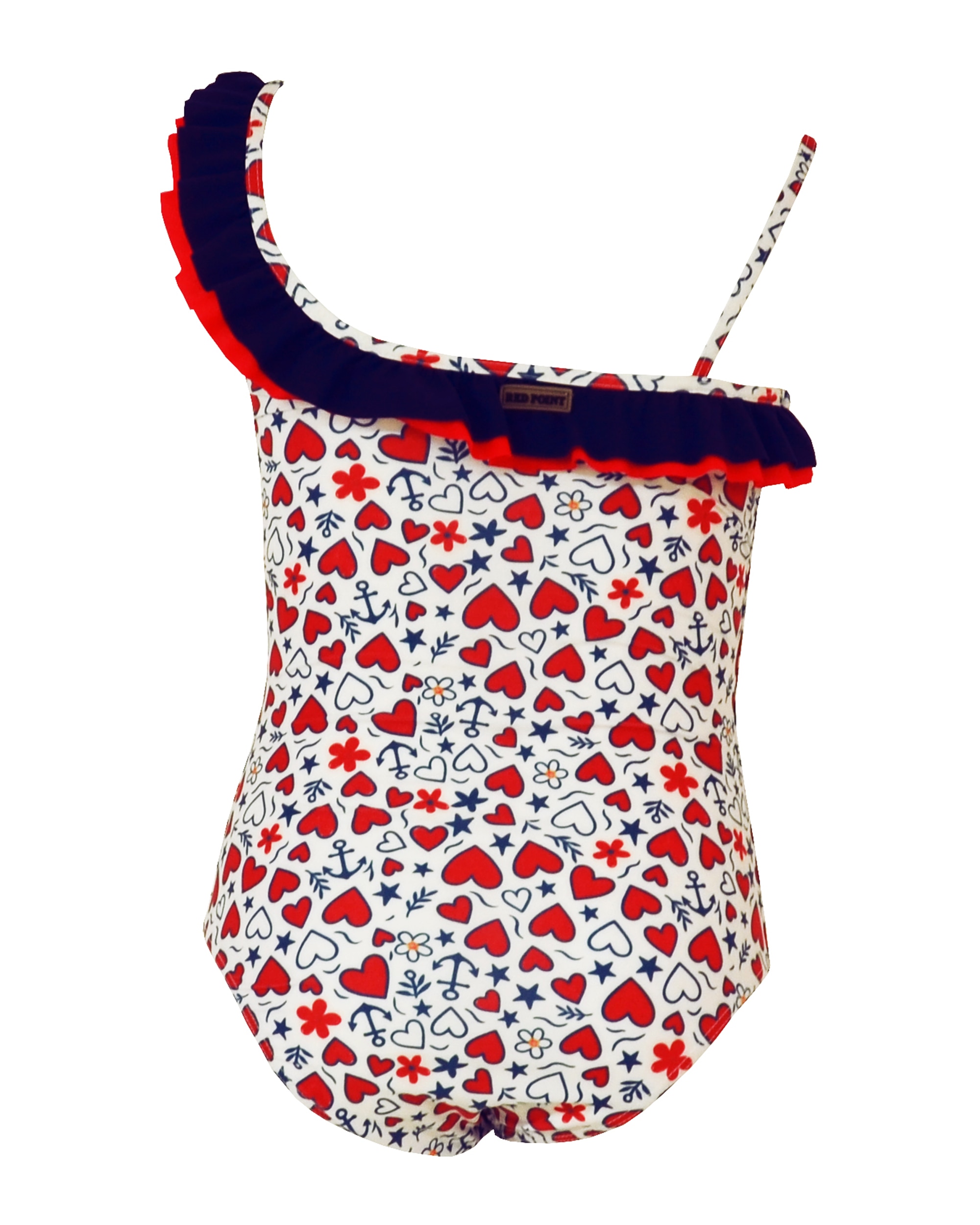 Cuore Meia Infantil Branco / Vermelho-4