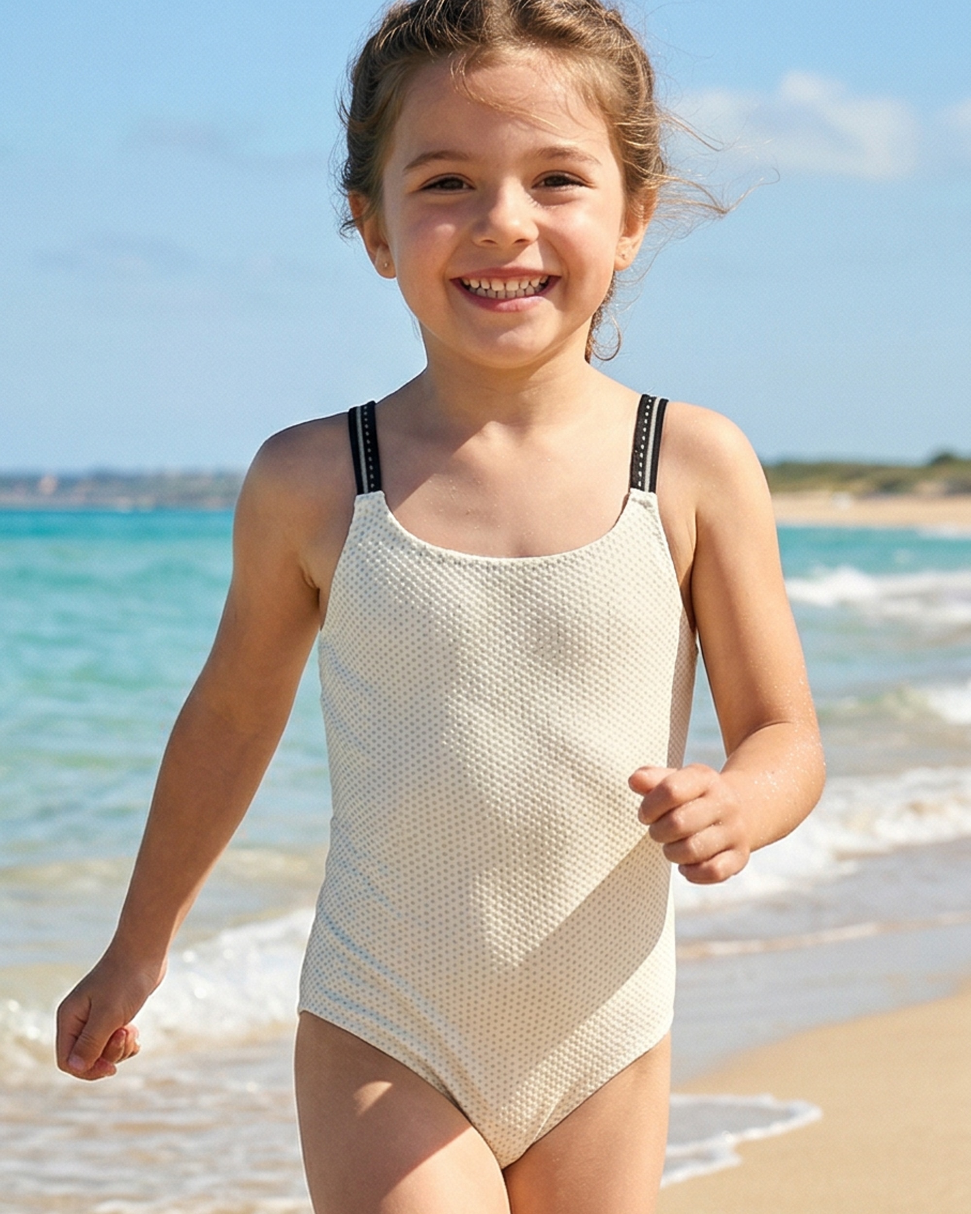 Chloe Maillot Infantil Branco-5