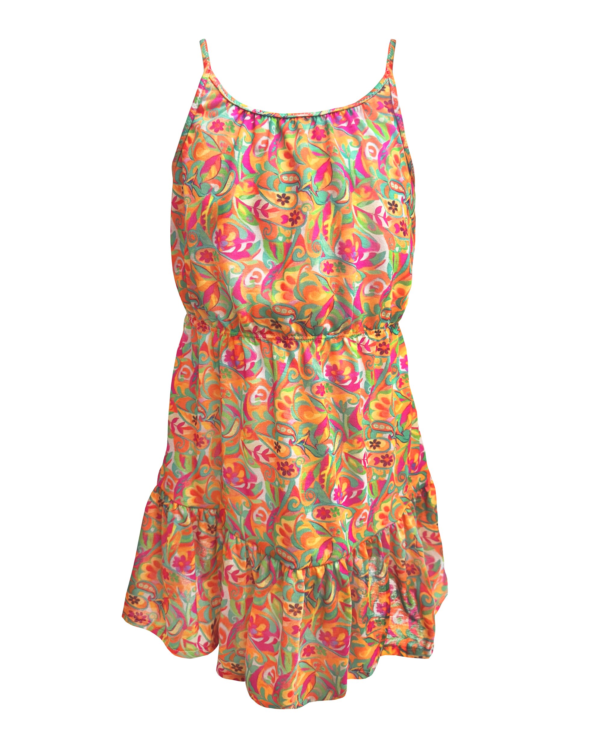 Damara Vestido Infantil Red Point Multicolor-3