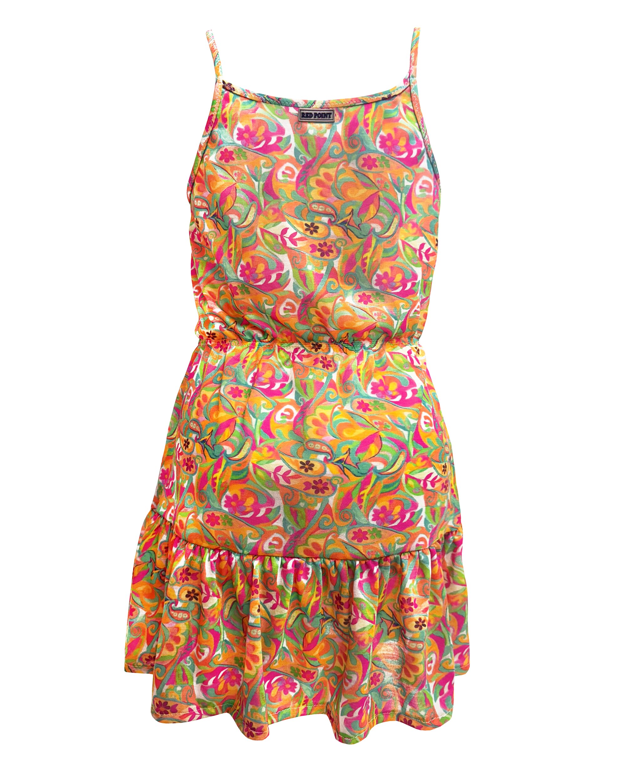 Damara Vestido Infantil Red Point Multicolor-4