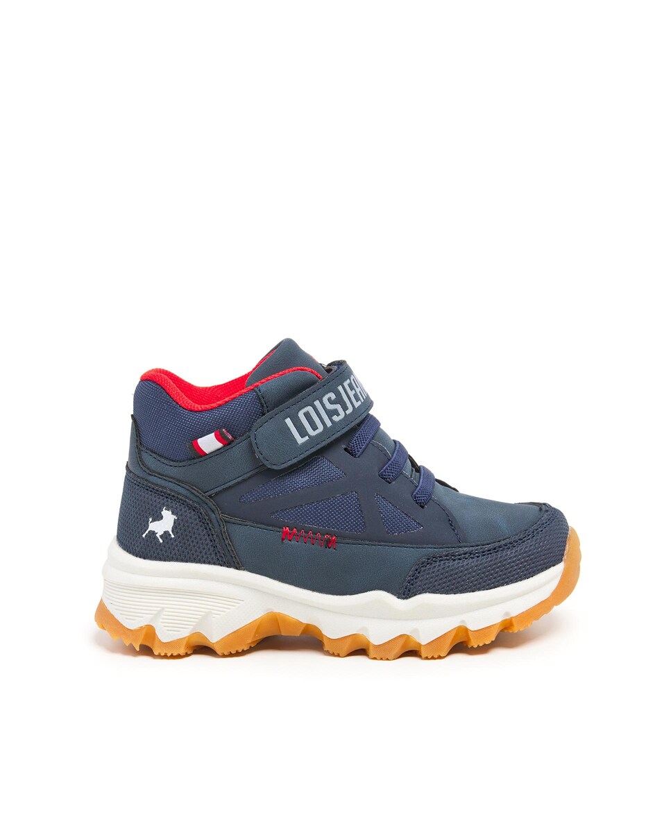 Botins Infantil com Forro Acolchoado e Biqueira Reforçada Azul-marinho-1