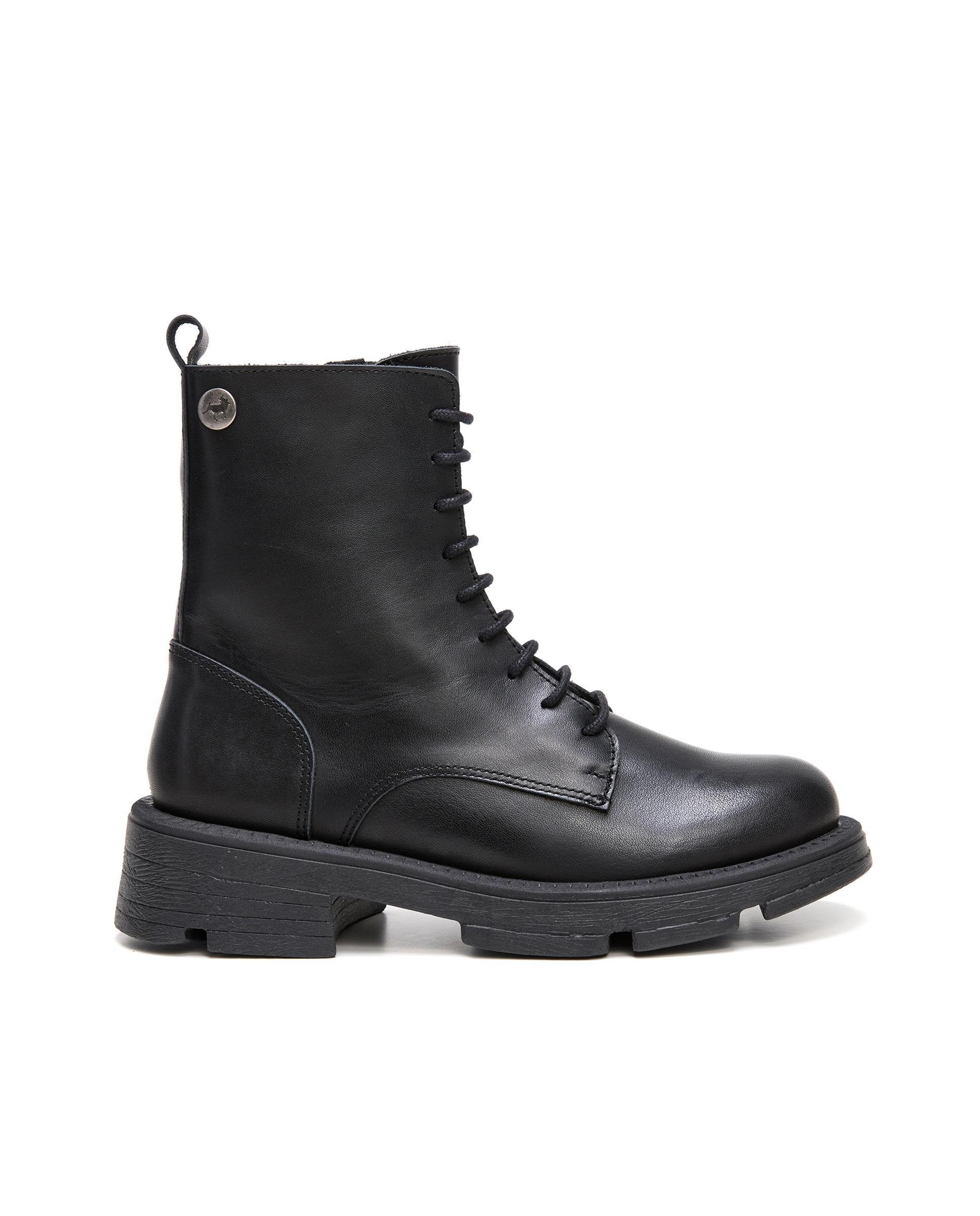 Imagem 0 de Botins de Pele e Fecho com Atacadores