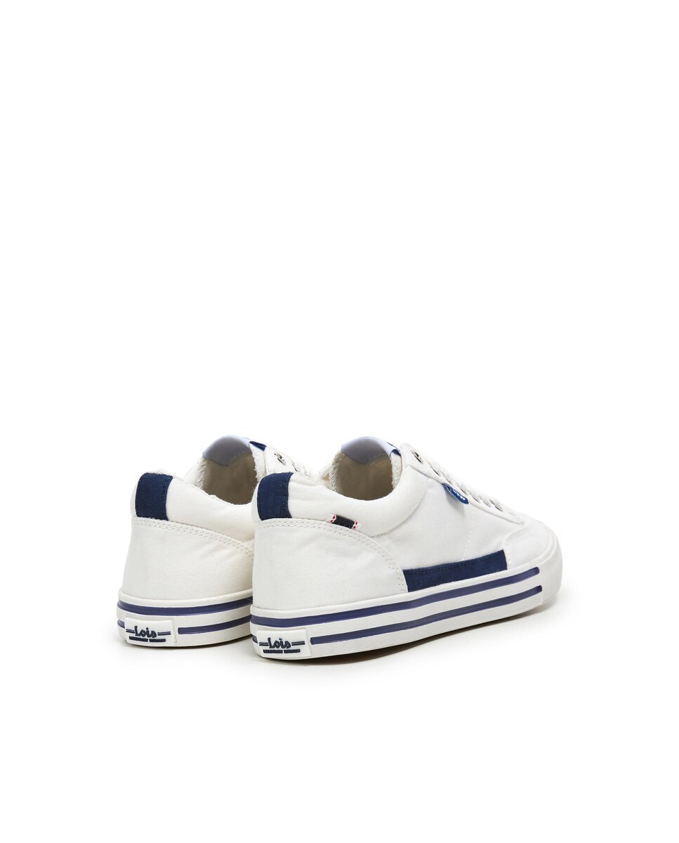 Sapatilhas Desportivas com Atacadores e Colarinho Acolchoado Branco-3