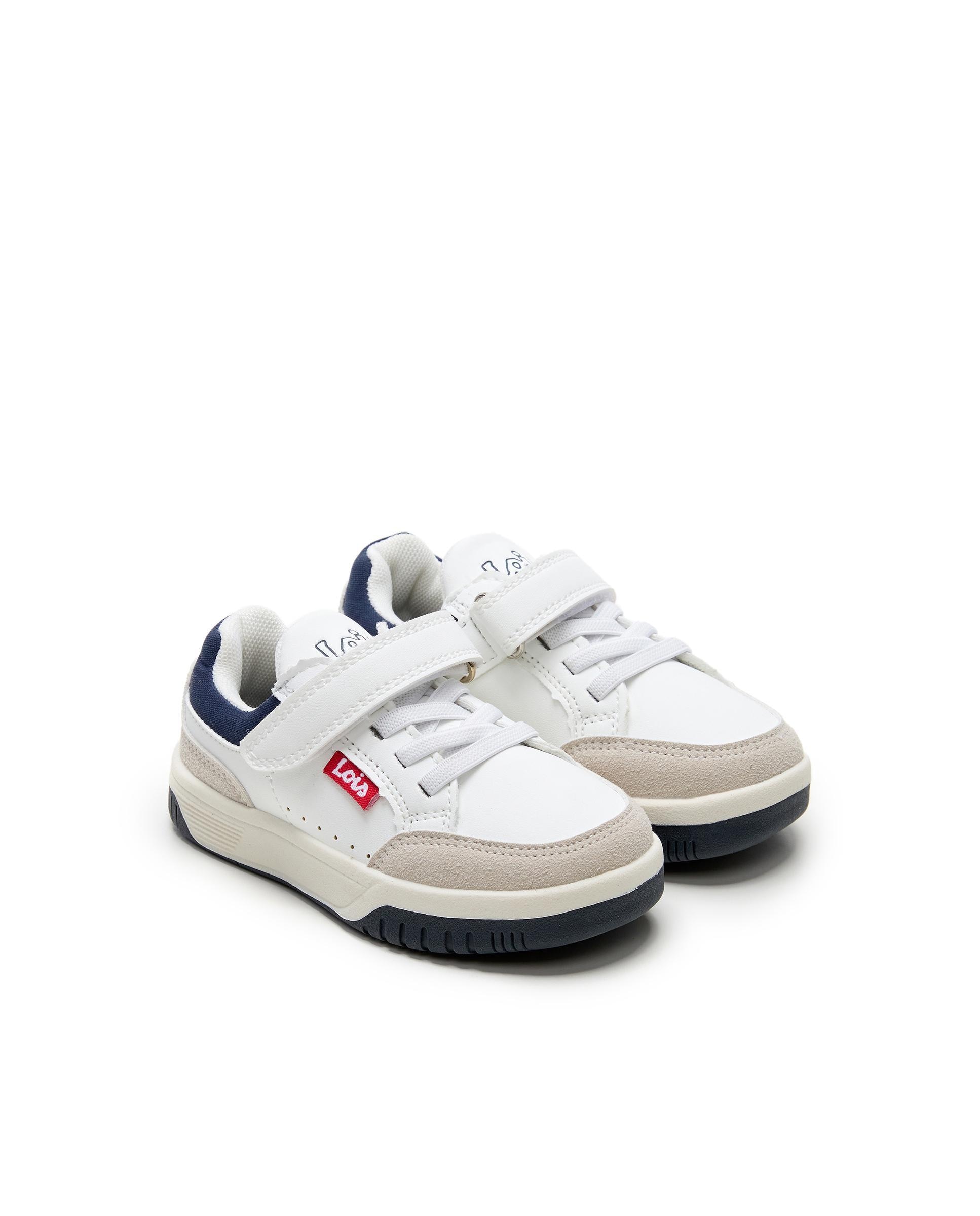 Sapatilhas com Velcro e Reforço no Calcanhar Branco-2