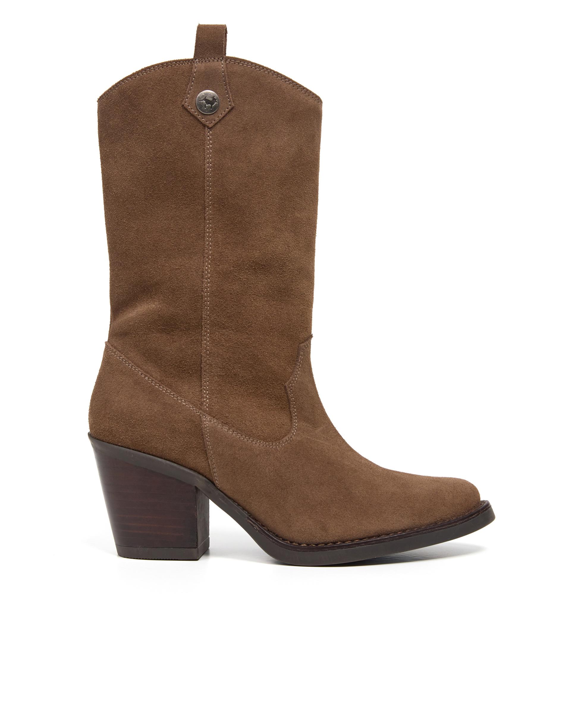 Imagem 0 de Bota Alta Estilo Cowboy em Pele