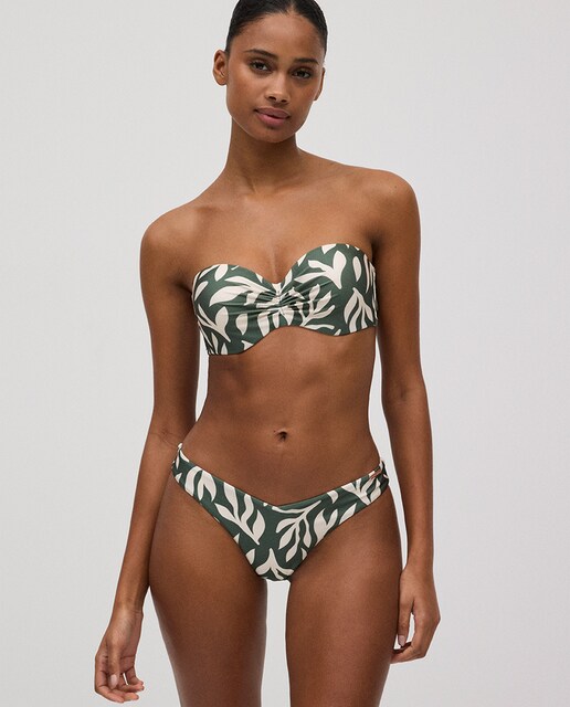 Imagem 0 de Biquíni Caicai Push-up Estampado Folhas