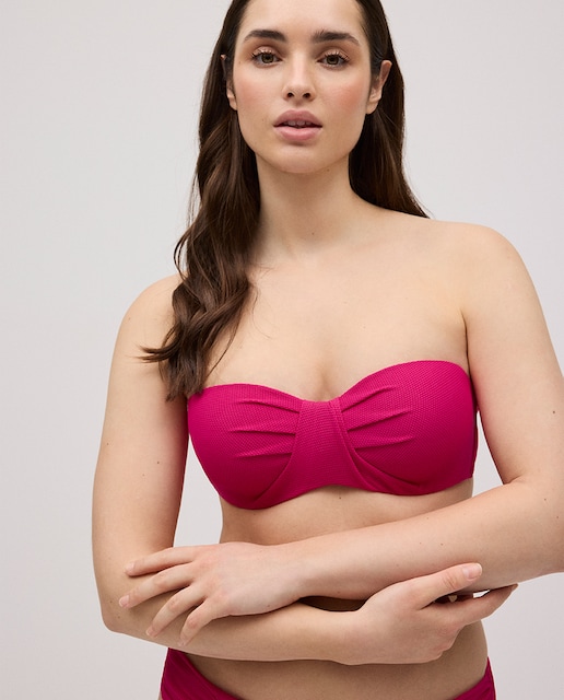 Imagem 0 de Top Biquíni Bandeau com Alças Amovíveis em Micropiqué