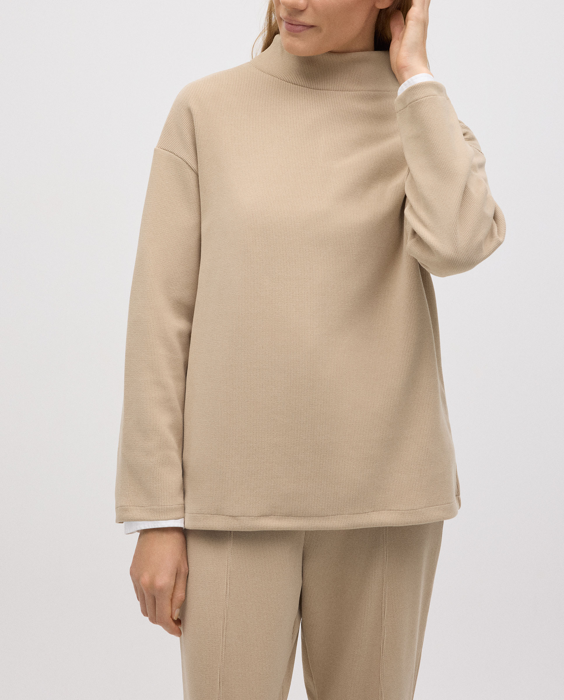 Imagem 0 de Camisola com Gola Perkins Efeito Pana