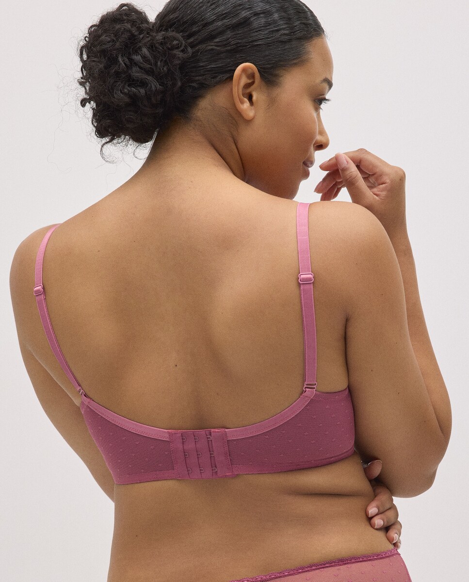 Soutien de Capacidade com Aro com Forro Copas C e D Rosa-2