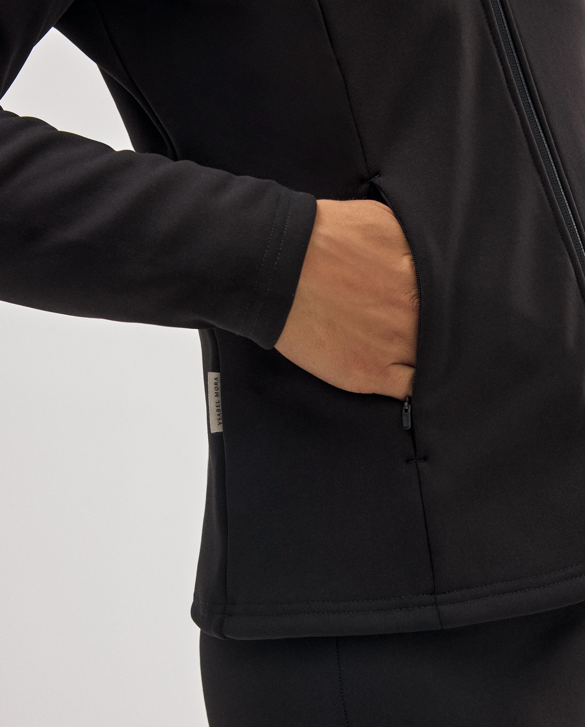 Ultra Térmico Casaco Ajustado Desportivo Preto-4