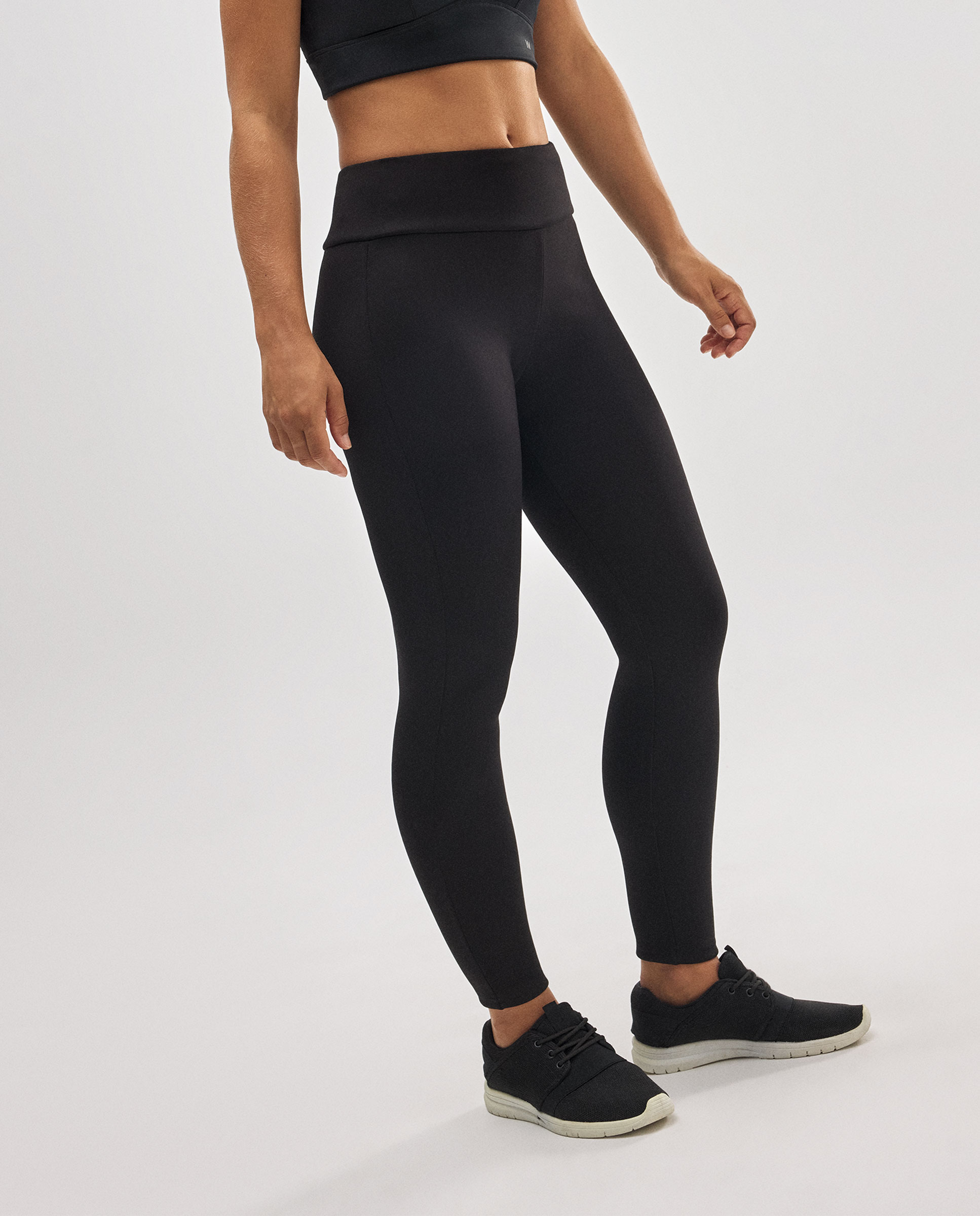 Leggings Desportivos Ultra Térmico Afelpado Polar Preto-2