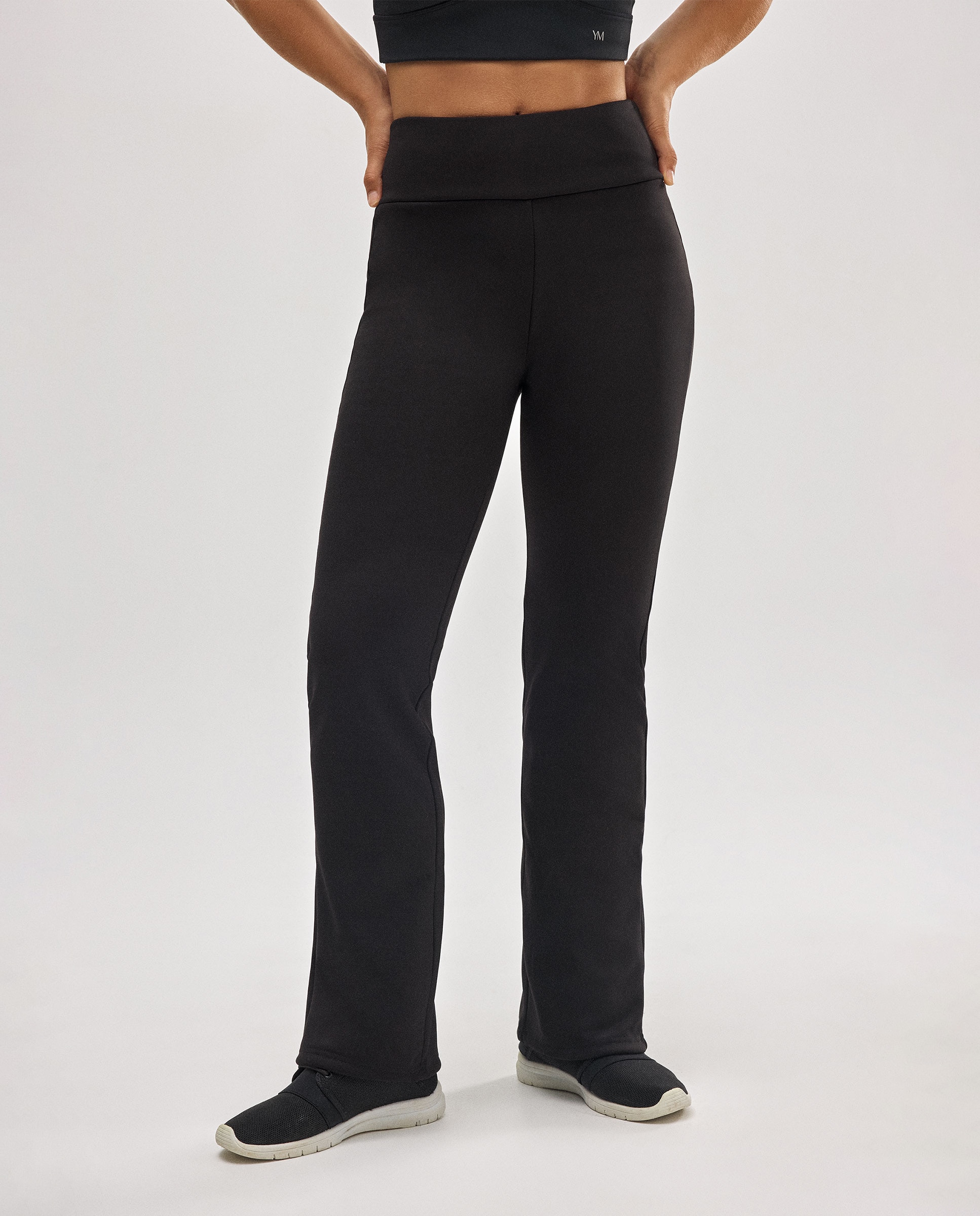 Imagem 0 de Ultra Térmico Leggings Flare Estilo Desportivo Afelpado Polar