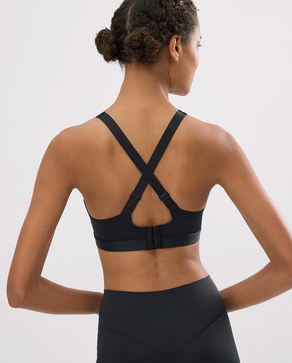 Soutien Desportivo Compressive de Alto Impacto com Alças Reguláveis Preto-5