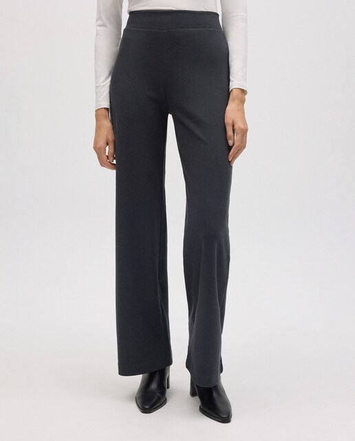 Imagem 0 de Calças com Corte a Direito com Textura