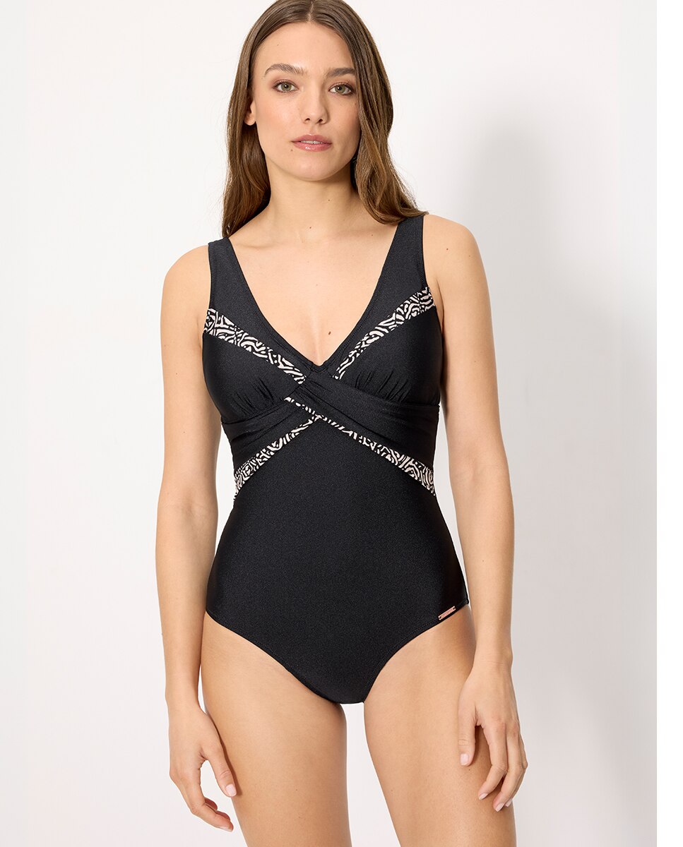 Imagem 0 de Fato de Banho Redutor Estampado com Brilho em Copa B