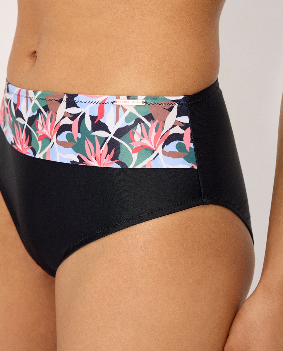 Biquínis Completos Redutor de Peito com Estampado Tropical em Copas C e D Multicolor-5