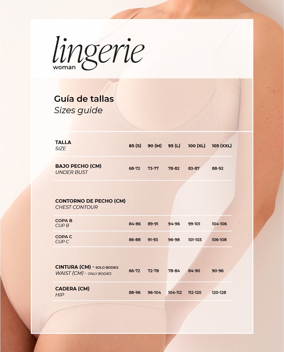 Body de Controle com Acabamentos Invisíveis de Paula Echevarría Copas C e D | Nomarks Nude-8