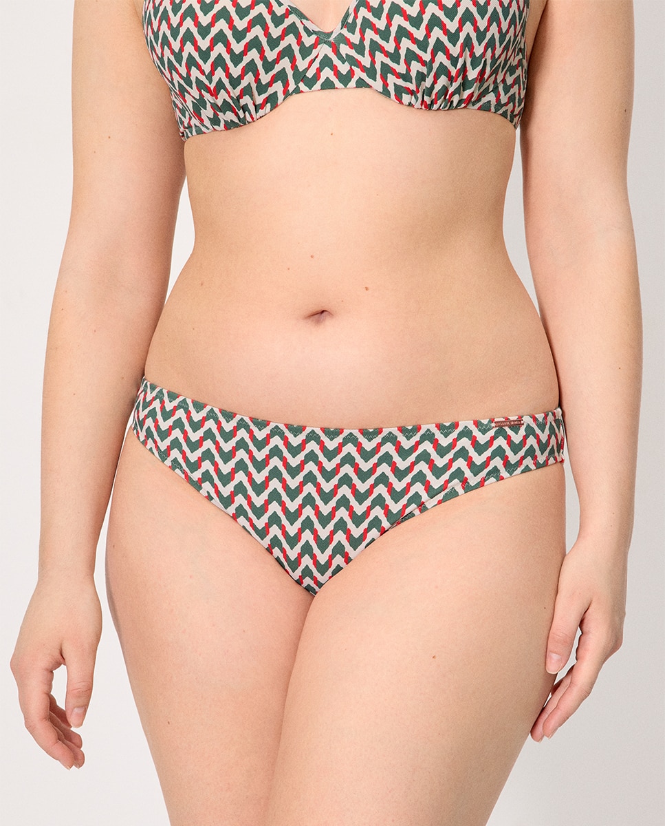 Imagem 0 de Cueca de Biquíni Micropiqué Estampada Coral