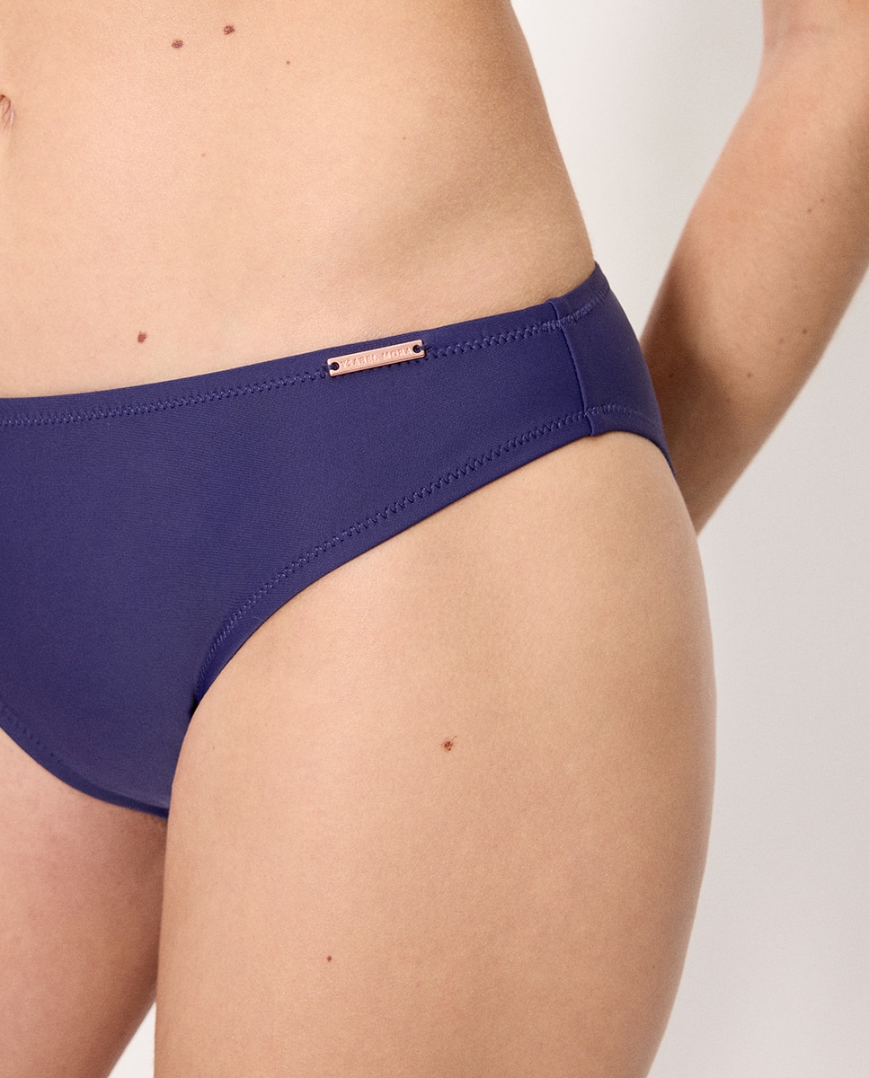 Cueca de Biquíni Básica Azul-marinho-4