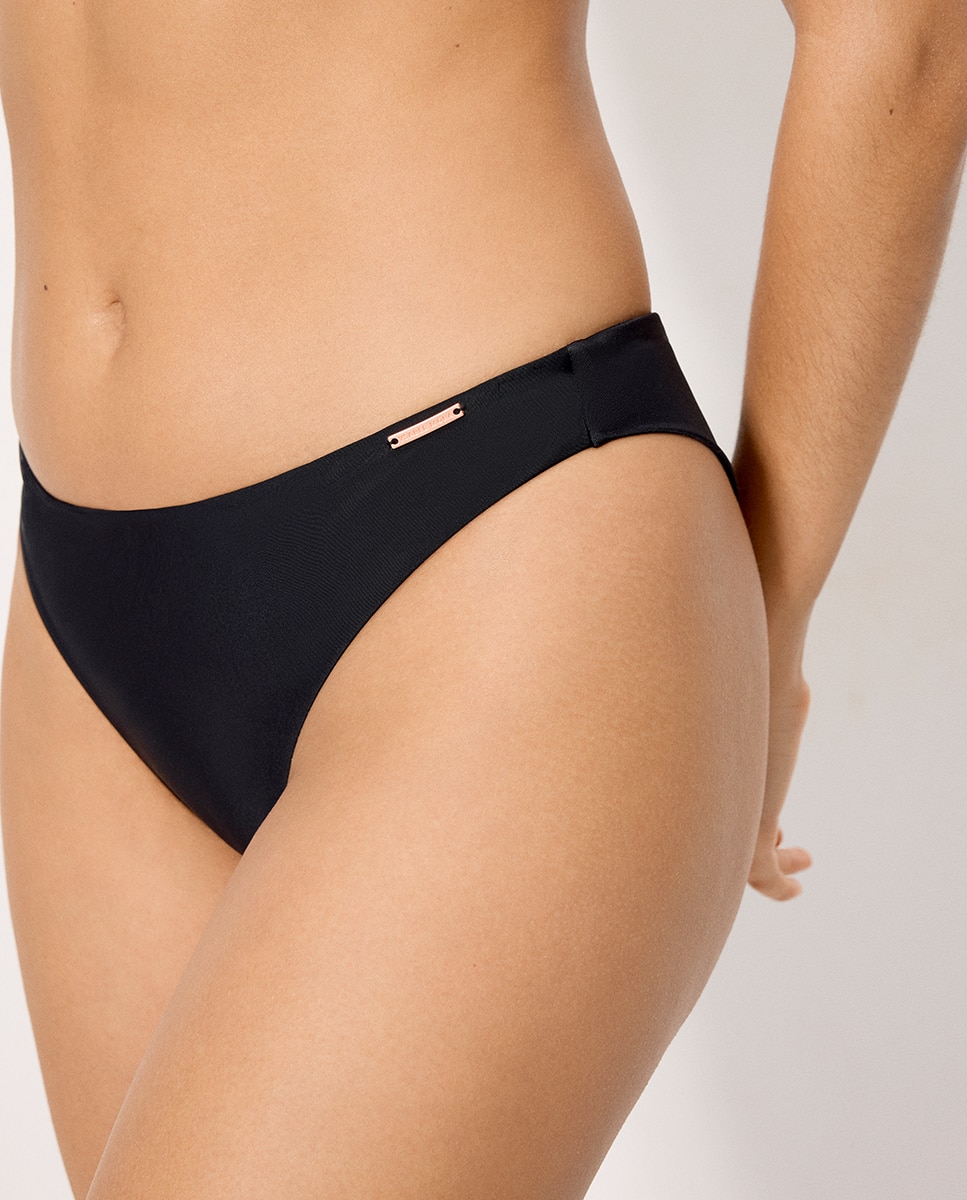 Cueca de Biquíni Brasileira Preto-4