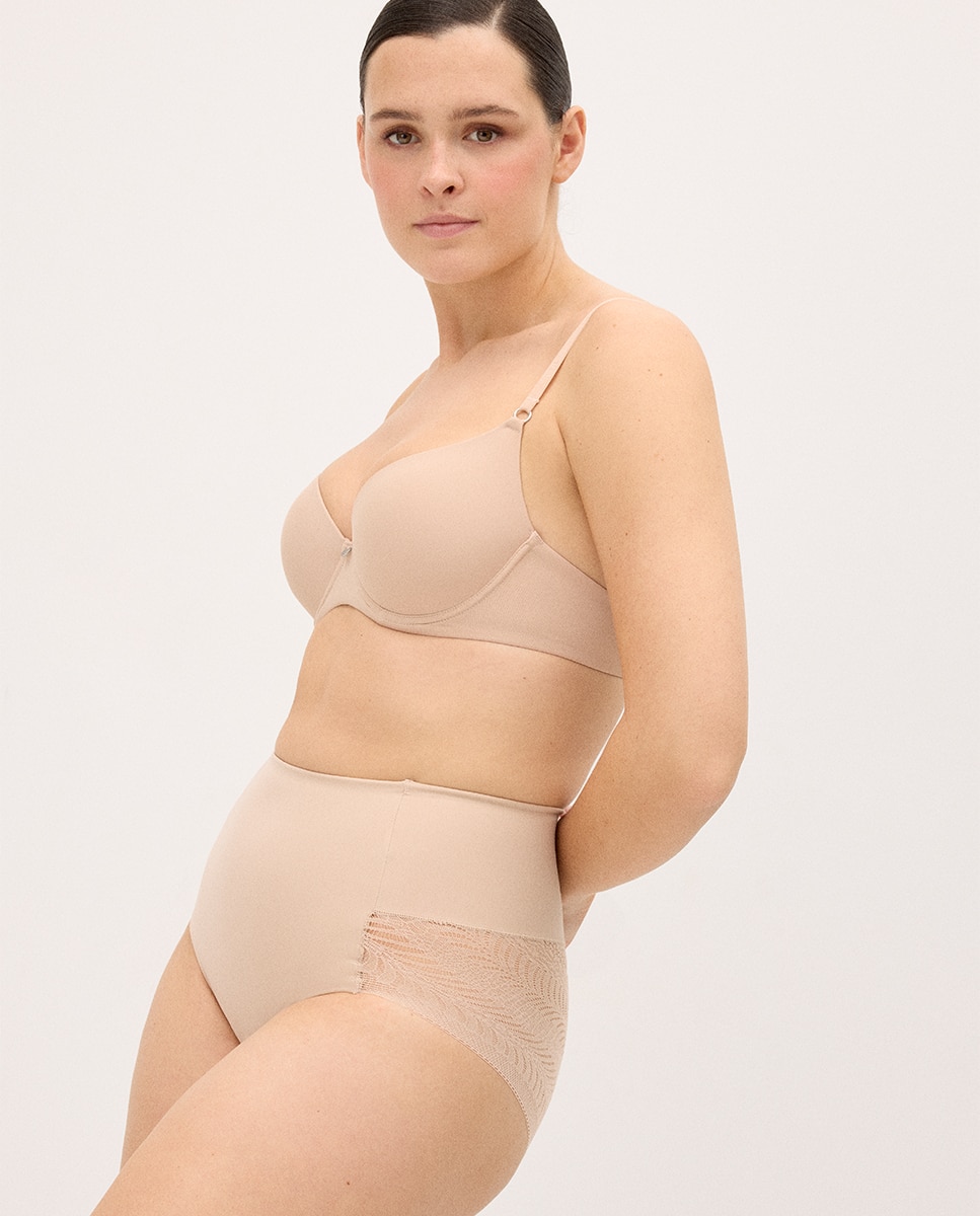 Cueca Redutora Compressão Média Renda Nude-3