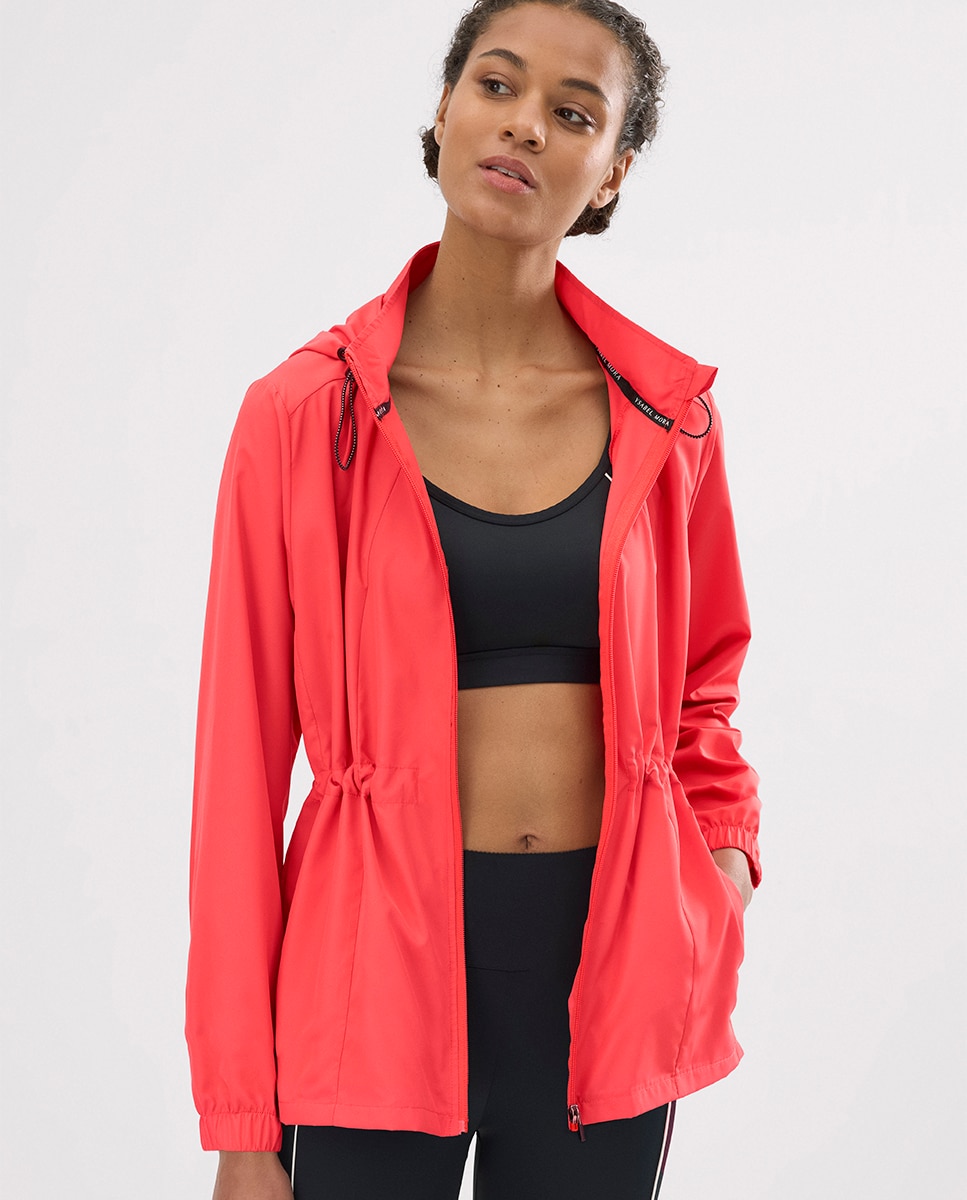 Imagem 0 de Casaco Desportivo Corta-vento com Capuz e Bolsos