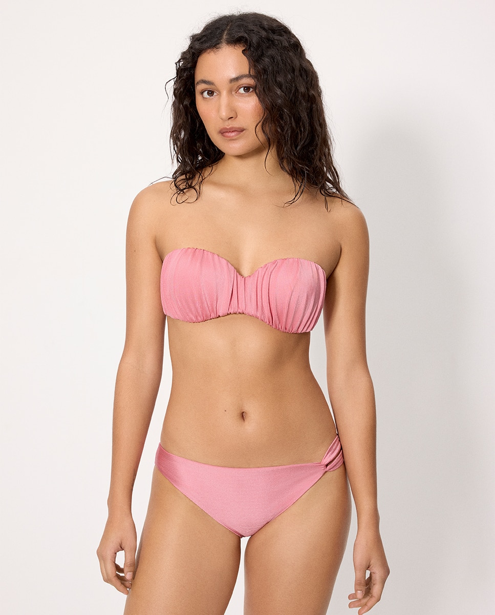 Imagem 0 de Biquínis Completos Estilo Bandeau com Brilho na Copa B
