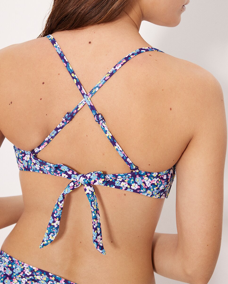 Tops de Biquíni Bandeau Liberty em Copa B Multicolor-4