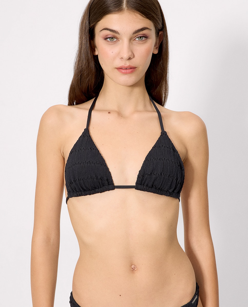 Imagem 0 de Tops de Biquíni Triângulo com Textura em Copa B