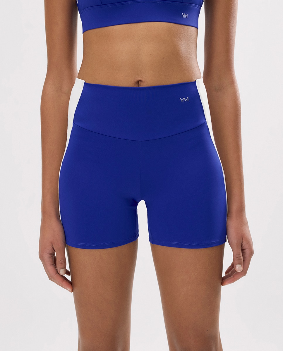 Imagem 0 de Shorts Desportivos Curtos Efeito Push-up com Faixa em Contraste