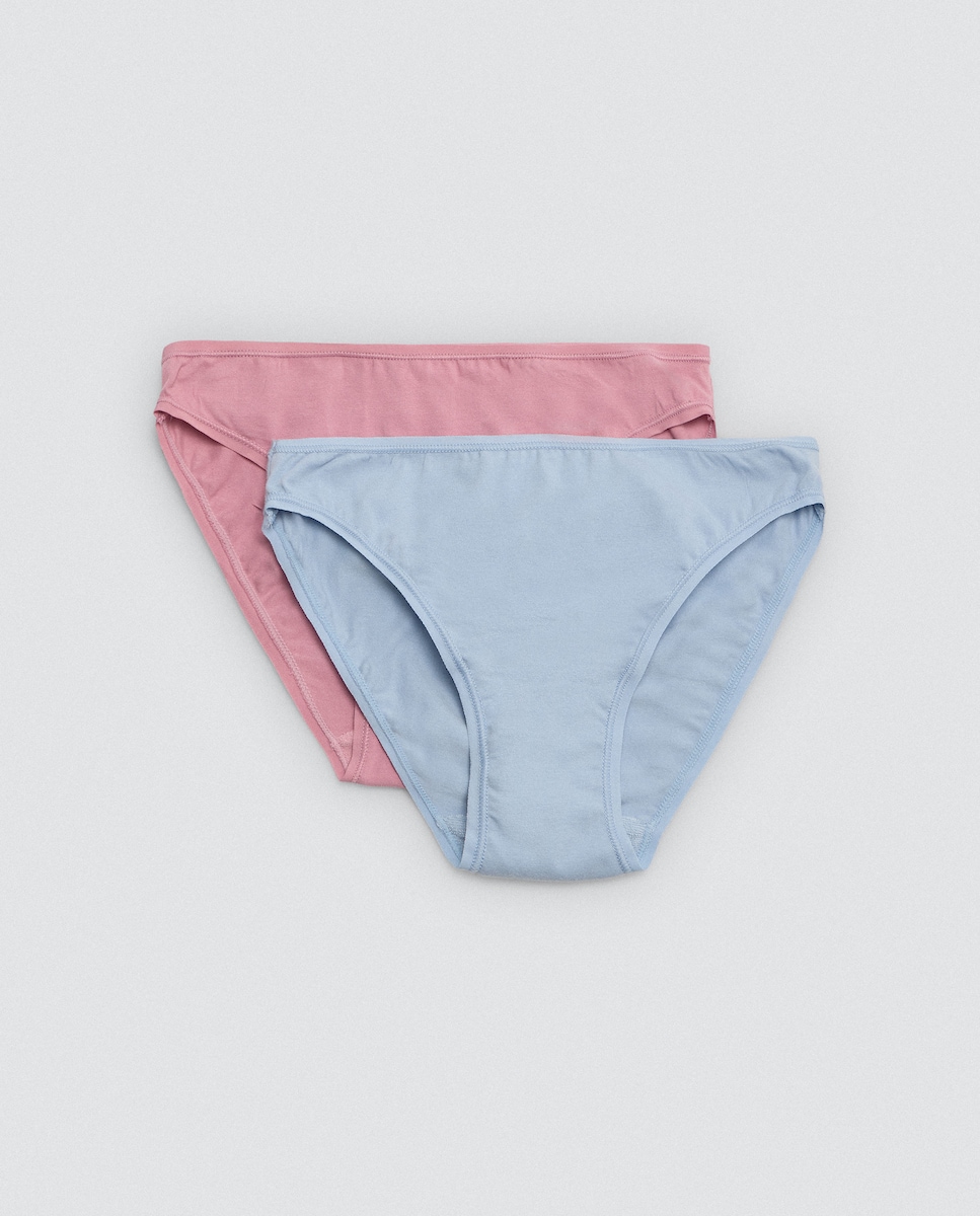 Pack 4 Cuecas Mini Básicas Algodão Multicolor-1