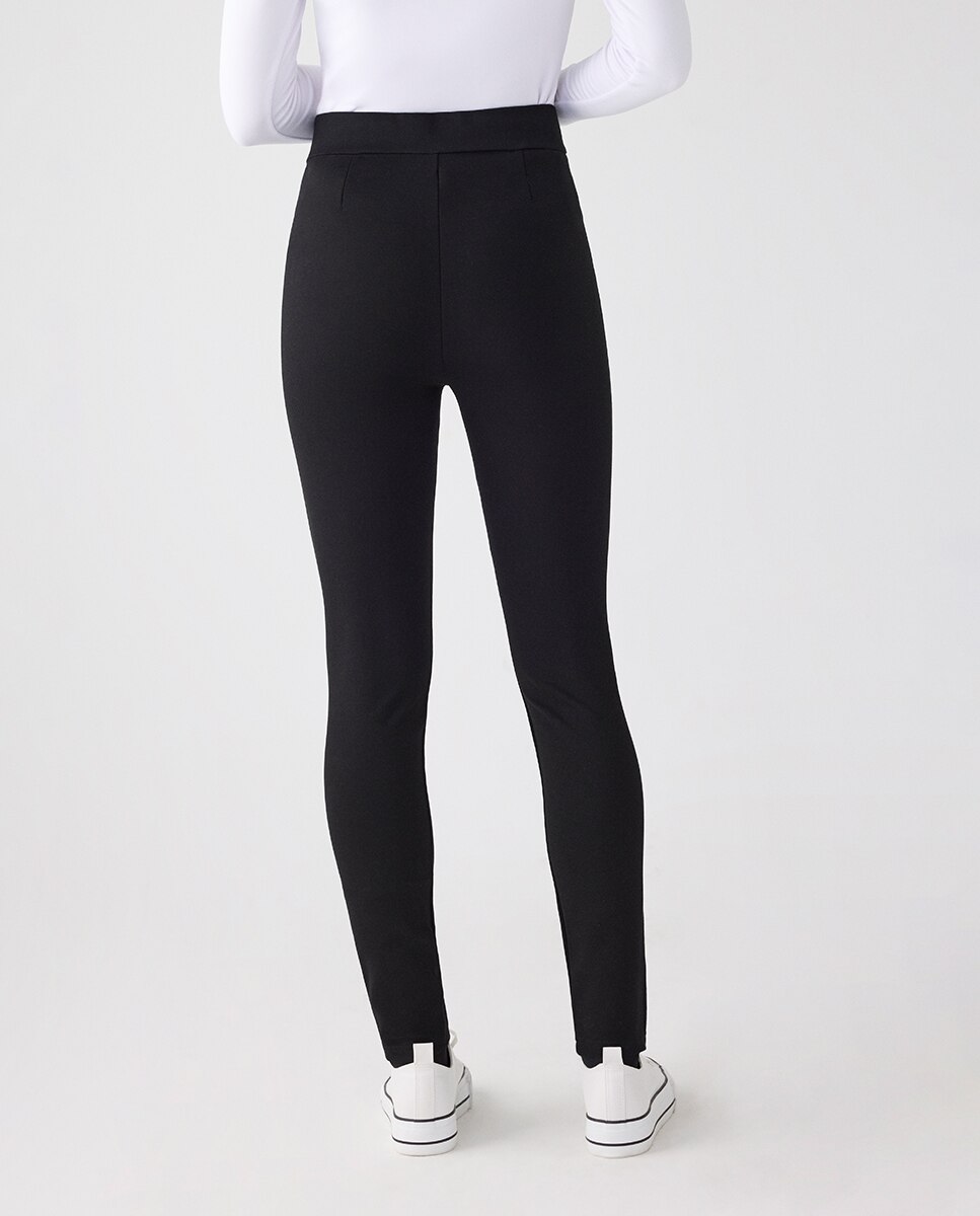 Leggings Moldeadores de Cintura Subida Preto-3