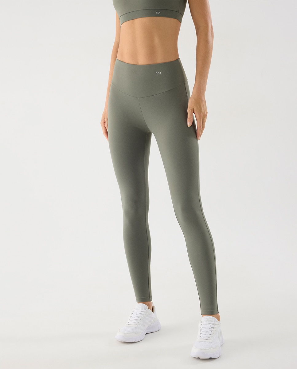 Imagem 0 de Leggings Desportivos de Cintura Subida com Tato Algodoeiro