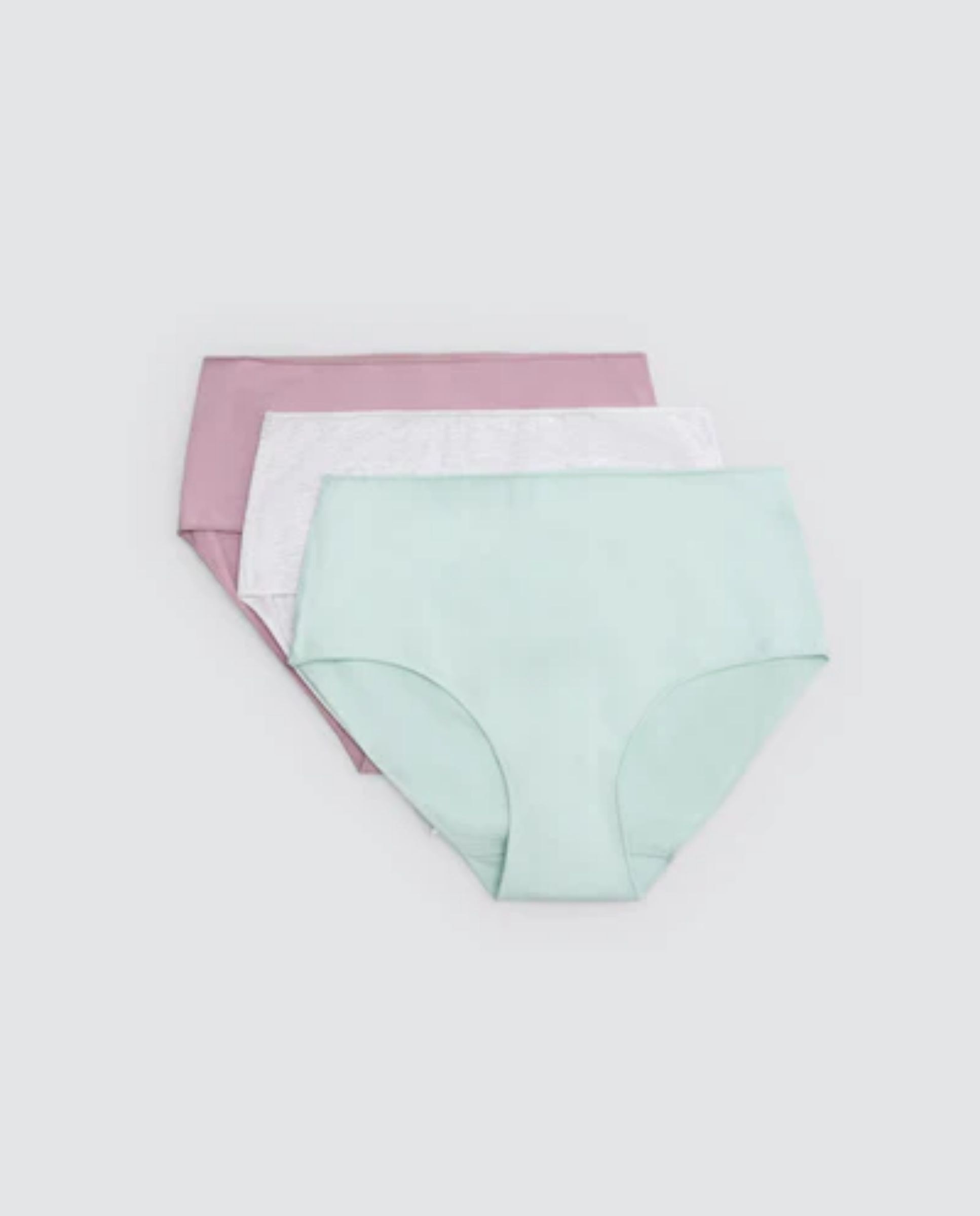 Pack 3 Cuecas Altas Básicas Algodão Multicolor-1