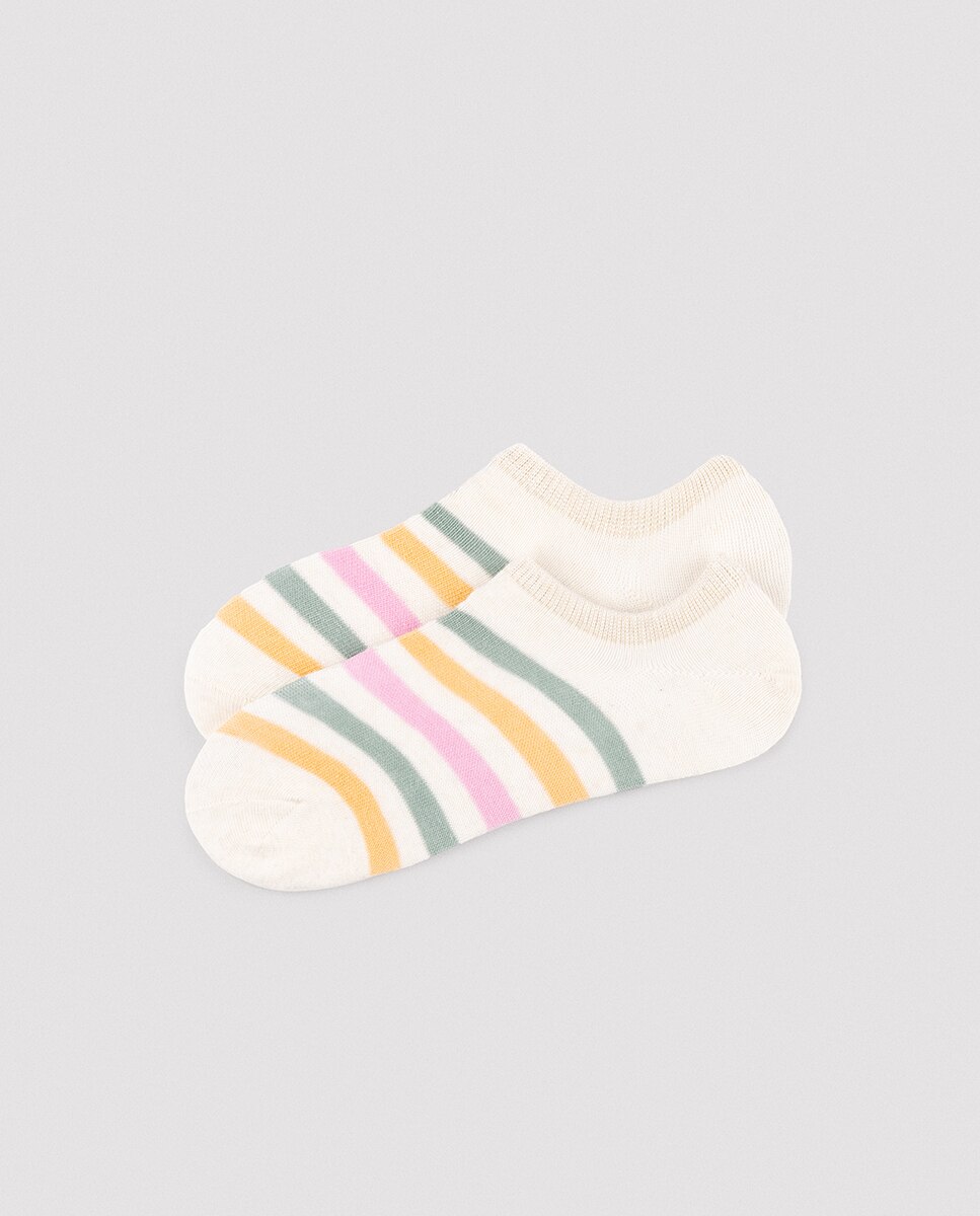 Pack de 4 Meias Pinkies Estampadas Multicolor-2