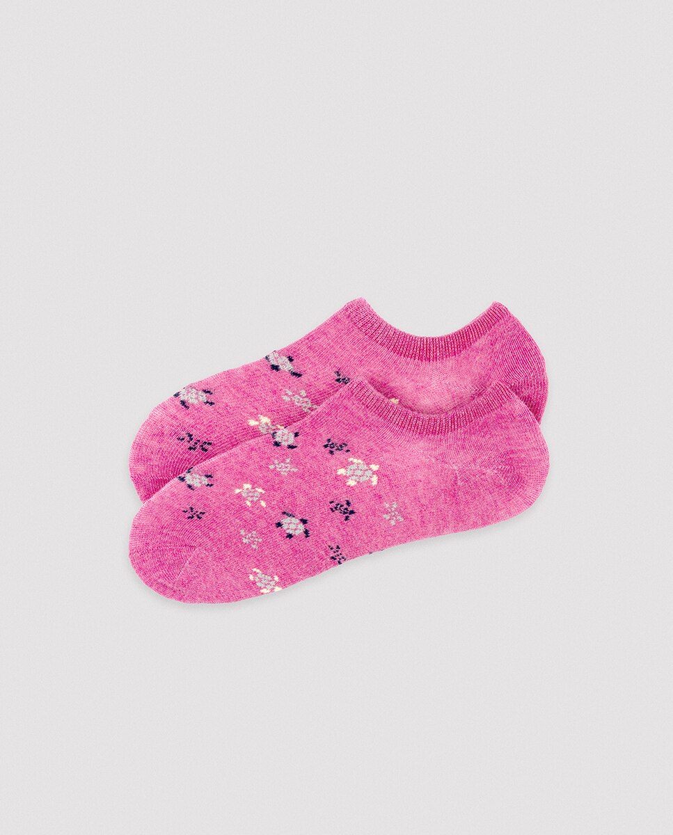 Pack de 4 Meias Pinkies Estampadas Multicolor-4