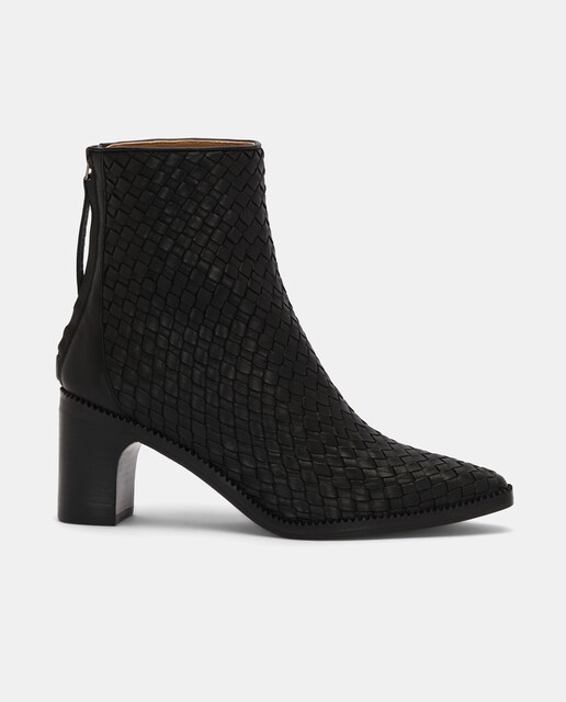 Imagem 0 de Botins Germain de Pele com Fecho Preto