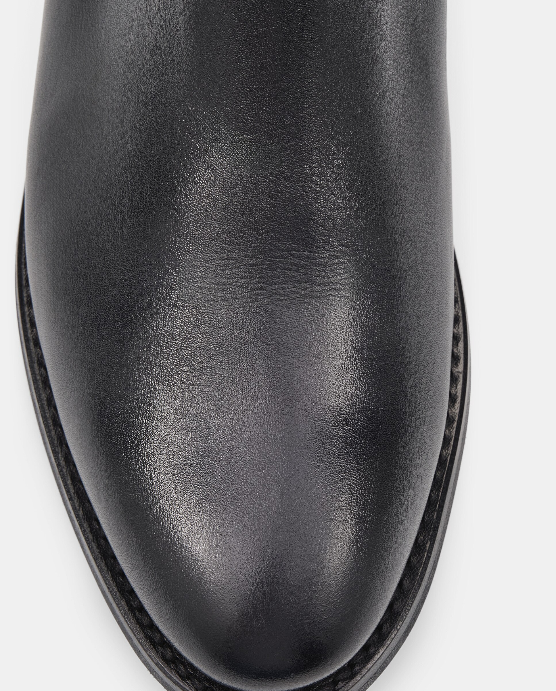 Botins Elásticos Cambridge de Pele de Bovino Preto-4