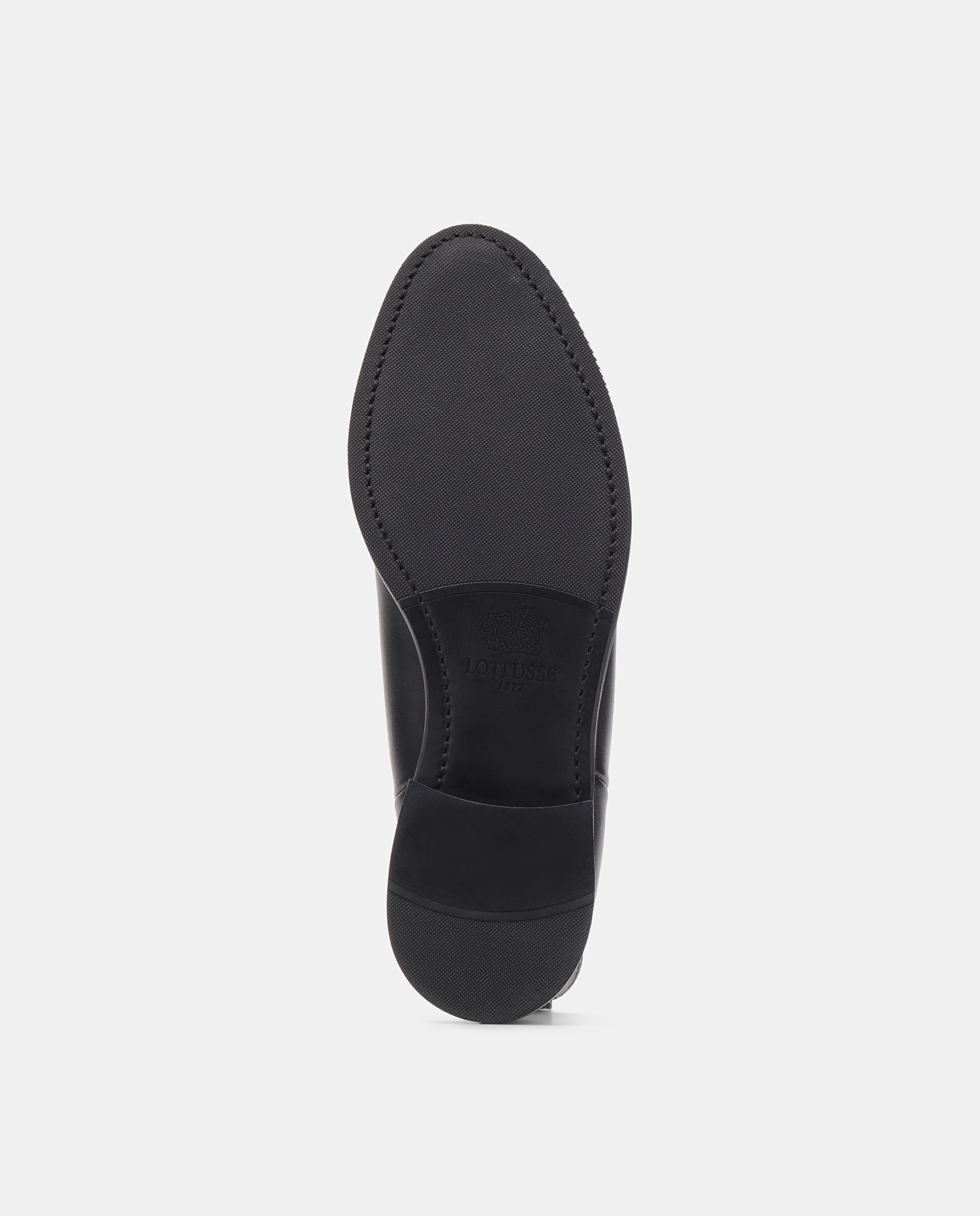 Botins Elásticos Cambridge de Pele de Bovino Preto-5